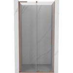 MEXEN/S - Velar L posuvné sprchové dveře 100, transparent, měď kartáčovaná 871-100-003-01-65