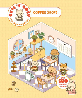 Cute ´n´ Cozy Sticker Therapy: Coffee Shops - Skittledog