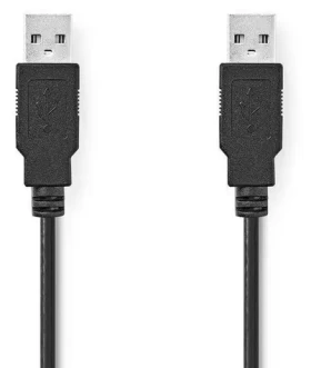 Emos USB 2.0 A-A / USB kabel / 3 m / černá (CCGL60000BK30)