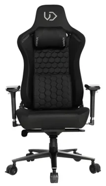 ULTRADESK Herní křeslo Throne černá / textil / 4D področky / 140 kg / sklon 90–170° (UDESK-TH-BK)