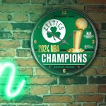 Hodiny Boston Celtics NBA 2024 Champions WinCraft Chrome