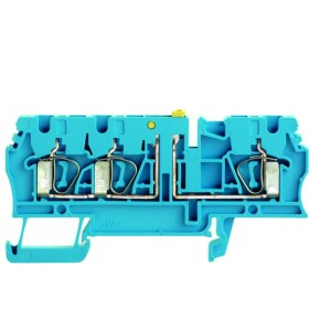 Weidmüller 8731730000 zkušební oddělovací řadová svorka pružinová svorka modrá 100 ks