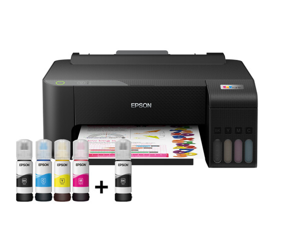 Epson EcoTank L1210 USB černá / barevná inkoustová tiskárna / A4 / 33ppm / 5760x1440dpi / USB (C11CJ70401)