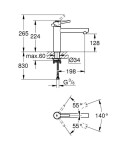 GROHE - Concetto Páková dřezová baterie, chrom 31210001