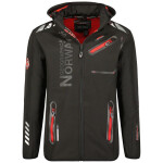 Geographical Norway Softshellová bunda Royaute DB 068 M WY2000H/GN/Black / Red 2XL