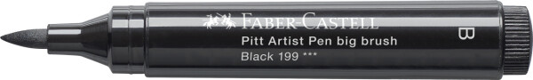 Faber-Castell Umělecký popisovač Pitt Artist Pen Big Brush štětcový - černý