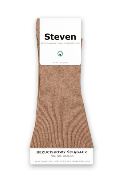Netlačící ponožky 018 béžová melanž 35-38