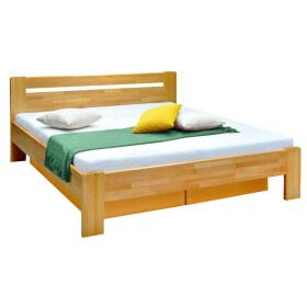 Masivní postel Maribo 2, 180x200, vč. roštu, bez matr., sv.ořech