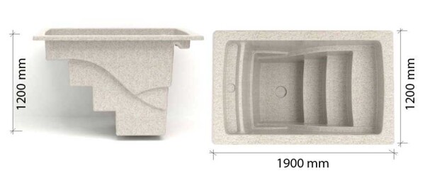 Ochlazovací bazén ROCKY, skořepina