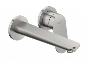 DURAVIT - Wave Umyvadlová baterie pod omítku, 2-otvorová instalace, kartáčovaný nerez WA1070004070