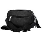 Stylová dámská koženková crossbody kabelka Danika, černá