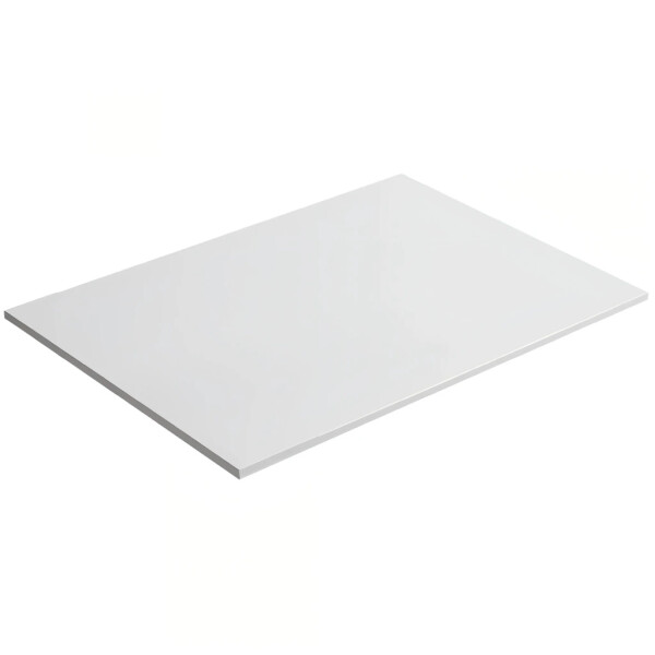 CERANO - Koupelnová deska z litého mramoru Elanys - bílá matná - 60x1,2x46 CER-662047