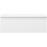 MEXEN/S - Rivel koupelnová skříňka pod umyvadlo 70 cm s deskou, 1 šuplík, reliéf , bílá mat 91A20-07023-1-BFC01