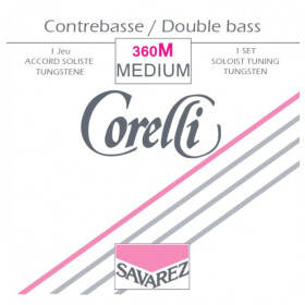 Savarez 360M Corelli Double Bass Tungsten Solo Set - Medium