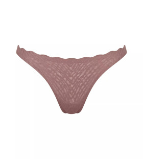 Dámská tanga ZERO Feel Bliss String - BROWN - sv. hnědé 1141 - SLOGGI BROWN XXL