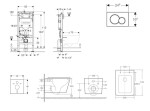 GEBERIT - Duofix Set předstěnové instalace, klozetu Arkas I a sedátka softclose, tlačítko Sigma01, černá SANI11CA5185