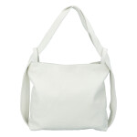 Stylová kožený kabelko batoh Vanessa, bílá