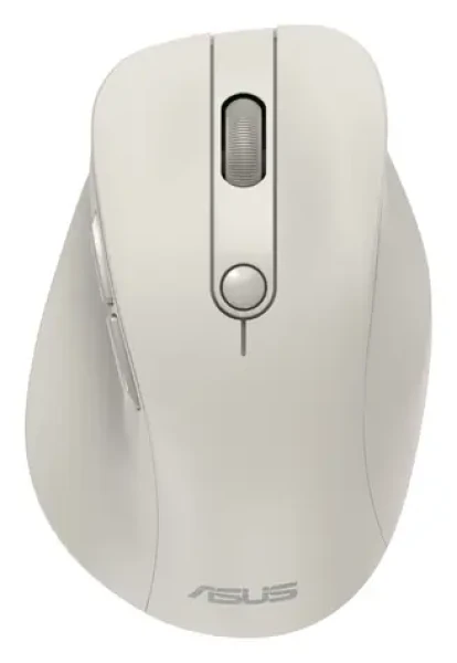 ASUS MD105 béžová / Bezdrátová optická myš / 1200-2400 DPI / Bluetooth 5.0 + 2.4 GHz / tichá (90XB0AH0-BMU000)