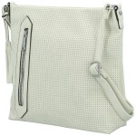 Stylová dámská koženková crossbody kabelka Bessy, krémová