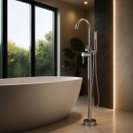 REA - Volně stojící baterie Lungo Chrome REA-B7497