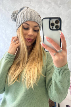 Fleecová čepice Paulina K227 šedá UNI