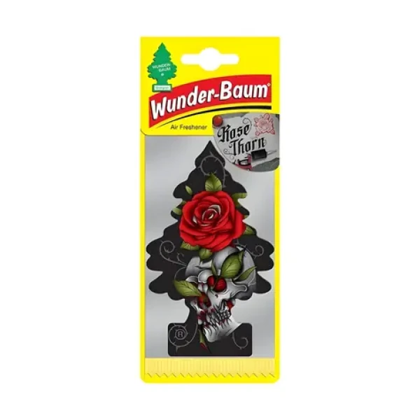 Wunder-Baum Osvěžovač vzduchu do auta Rose Thorn / Osvěžovač vzduchu do auta / Stromeček (7612720200825)
