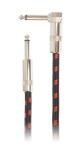 Amumu Woven Instrument Cable Red Angled 5 m