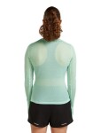 Dámské merino triko s dlouhým rukávem ICEBREAKER Wmns 75 Cool-Lite Featherlight LS Crewe, Mint velikost: XS