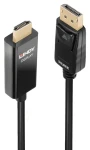 Lindy DisplayPort na HDMI aktivní / Propojovací kabel / 2 m / 4K 60Hz / HDR (40926)