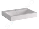 GEBERIT - iCon Umyvadlo 600x485 mm, otvor pro baterii, s přepadem, s KeraTect, bílá 124560600