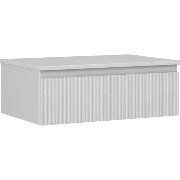 MEXEN/S - Rivel koupelnová skříňka pod umyvadlo 70 cm s deskou, 1 šuplík, reliéf , šedá mat 91A20-07023-1-BFC62