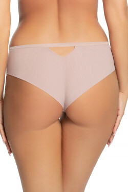 Dámské kalhotky brazilky model 17364785 - Gorsenia Barva: pudrově růžová, Velikost: XL