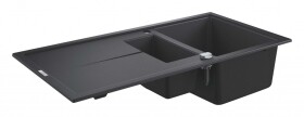 GROHE - Dřezy Kompozitní dřez K400 s automatickým odtokem, 100x50 cm, granitová černá 31642AP0