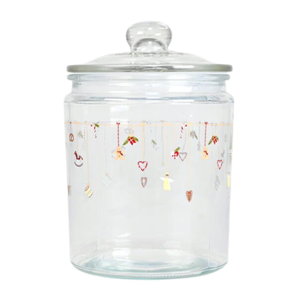 Det Gamle Apotek Skleněná dóza Christmas Holidays Ornaments 21,8 m, čirá barva, sklo