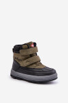 Zateplené sněhule pro chlapce Lee Cooper LCJ-23-01-2058 zelené 34