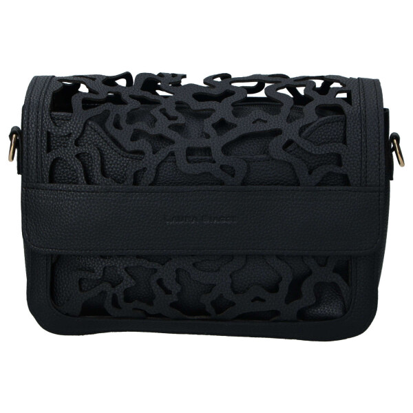 Stylová dámská koženková crossbody kabelka LB Ulma, černá