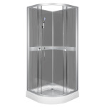 KERRA - Kabina sprchová Classic 90 šedá + baterie 5907548113764