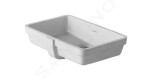 DURAVIT - Vero Umyvadlo zápustné 485x315 mm, s přepadem, WonderGliss, bílá 03304800001