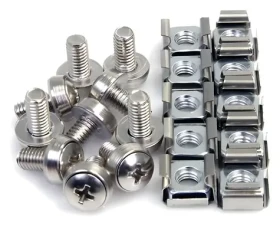 StarTech M6 sada klecových matic a šroubů / Sada klecových matic a šroubů / kov / 100 ks / šroub 12 mm (CABSCREWM62)