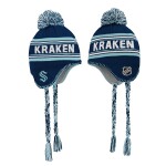 Outerstuff Dětská zimní čepice Seattle Kraken NHL Jacquard Tassel Knit With Pom