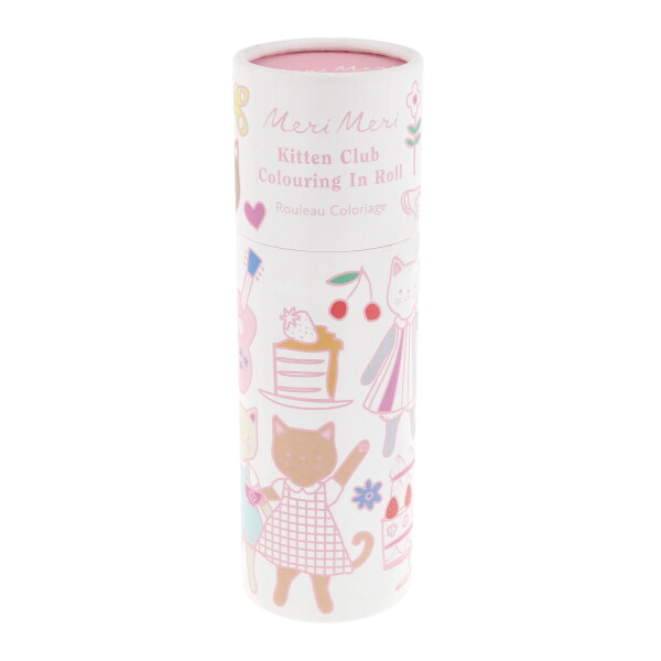 Meri Meri Omalovánky s voskovkami v tubě – Kitten Club, růžová barva, papír, vosk