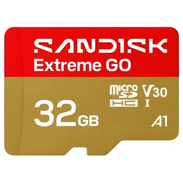 SanDisk Extreme GO microSDHC 32GB / Paměťová karta / UHS-I U3 V30 / čtení: 100 MB/s / zápis: 60 MB/s / vhodné pro 4K (SDSQXGN-032G-GN6MN)