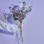 House Doctor Umělá kytice Calm Purple Multi 76 cm, fialová barva, plast