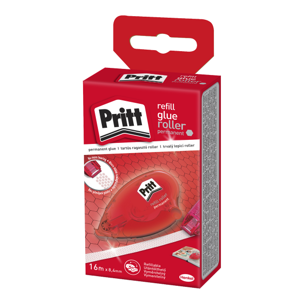 Henkel Pritt Refill roller - lepicí strojek, vyměnitelná náplň, 8,4 mm x 16 m, permanentní - 10ks