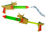 Mamido Vodní pistolka dinosaurus 40 cm zelená