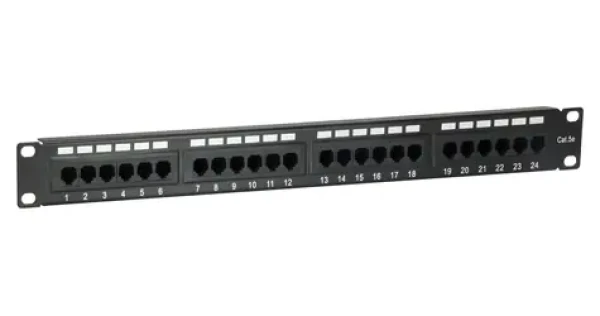 Equip Patchpanel 24x / RJ-45 / CAT5E / UTP / 1U / 19" (235325)