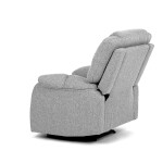 Relaxační křeslo, šedá látka, TV-4088 SIL2