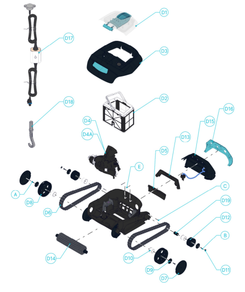 Robotický bazénový vysavač Maytronics Dolphin Liberty 200