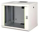 Digitus Unique 16U černá / Nástěnný rozvaděč / 600 x 780 x 450 mm / nosnost 100 kg / skleněné dveře / IP20 (DN-19 16-U-SW)