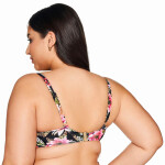 Horní díl plavek 219 Floral plus - AVA černá 80/J